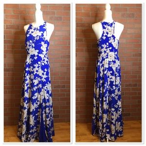 Yumi Kim blue floral maxi dress sleeveless